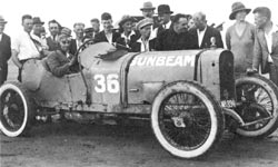 Bill Hamilton and his Sunbeam racing car