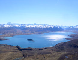 Lake Tekapo from above