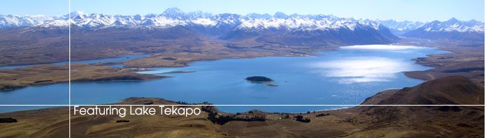 Featuring Lake Tekapo - Tekapo from above