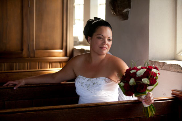 Bride in church